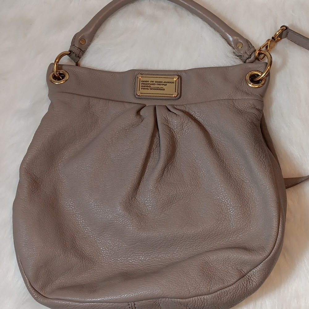 Marc by Marc Jacobs Grey Leather Classic Q Hillier Bag